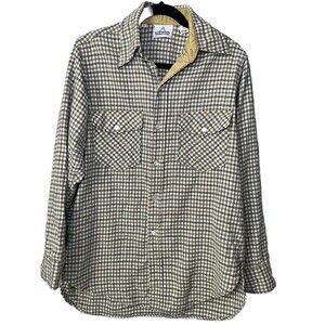 Vintage Holubar Wool Flannel Button Up Shirt Men’s Medium Plaid Gorpcore
